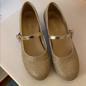 Dream Pairs Glittery Gold Mary Jane Shoes